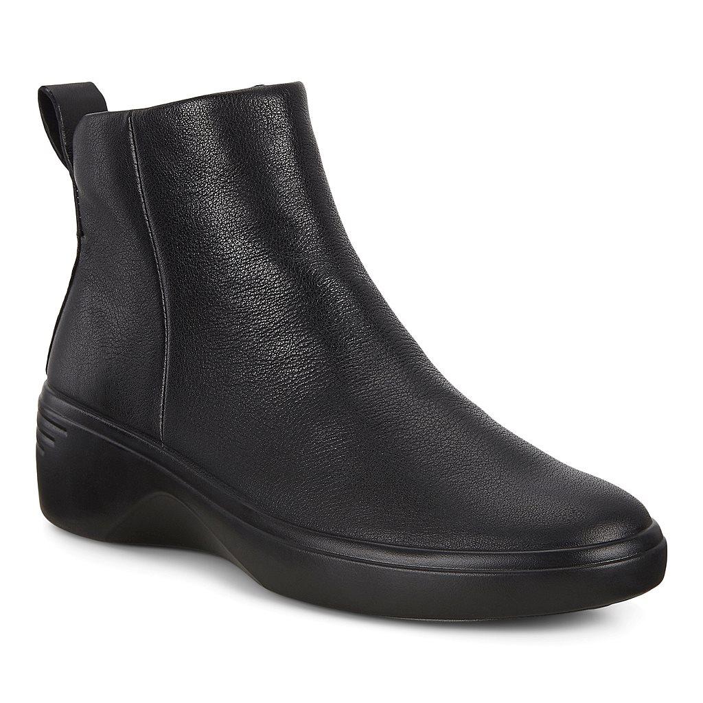 Ecco Soft 7 Edge Womens Boots In Black Online - India MLG-412639